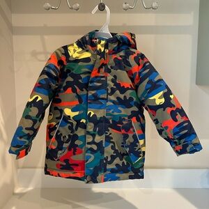 Hanna Andersson Colorful Camouflage Hooded Winter Jacket